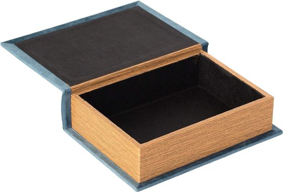 Декоративная деревянная коробка для хранения книг в форме безделушек с шелковой печатью / сжигание