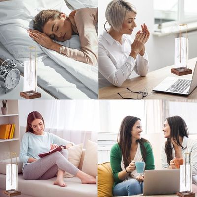 Экологически чистый деревянный фимиам с стеклянным поймателем пепла