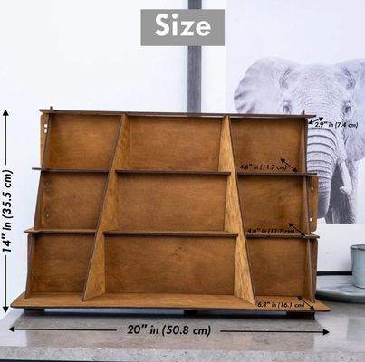 Горячий деревянный триуровневый ювелирный стенд с индивидуальным дизайном шелковой печати