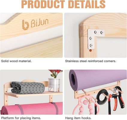 Кухонная стойка для хранения Йога Мат держатель настенной монтаж для организации тренажерного зала индивидуального размера