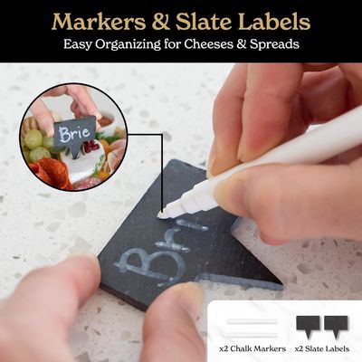 Настройка для бамбука натурального цвета Сырная доска и нож