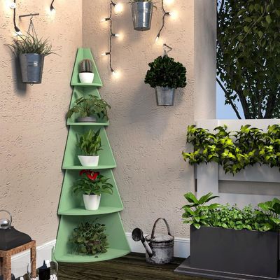 Дизайн стиль современные высокие угловые полки для детей 5 уровень деревянная книжная полка угловая книжная полка