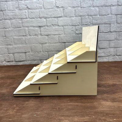 Почтовая упаковка Y 4 Tier Stand Деревянная полка для дисплея десертного стола индивидуального размера