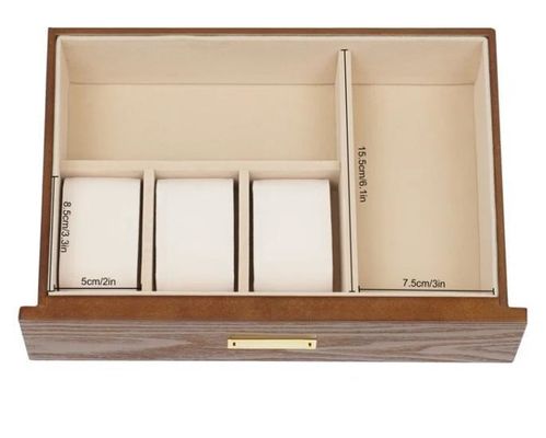 3 уровень Ручно изготовленный кристаллический замок ювелирный организатор чехол для сережек Кольцо Часы