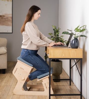 Гостиная Деревянный стул для коленопреклонения Сгоревший печать Регулируемый и индивидуальный подарок