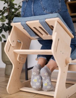 Гостиная Деревянный стул для коленопреклонения Сгоревший печать Регулируемый и индивидуальный подарок