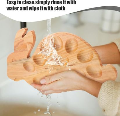 Настраиваемая 202407 Кролик Поднос Огненные рецепты Морские продукты Поднос для домашней кухни Древесные яичные тарелки