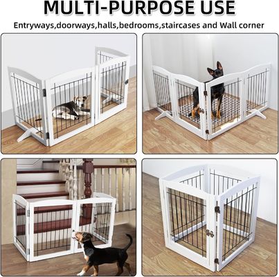 Домашний прибор Деревянные крыльца для щенков Лестницы Свободные складываемые двери для внутренних помещений