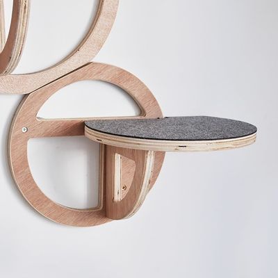 Деревянные настенные полки для кошек набор из 3 устойчивых кошачьих домов для кошек сосновая фанера