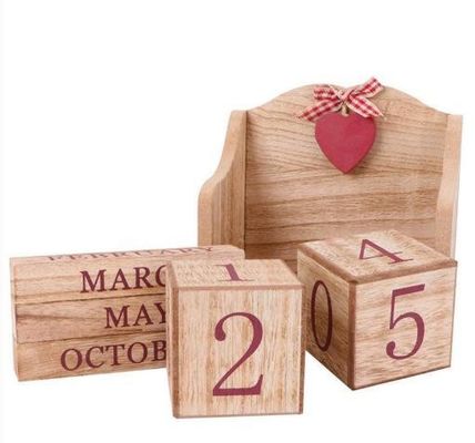 Деревянный календарь прихода настольная игрушка с рустическим домом и эстетикой европейского стиля