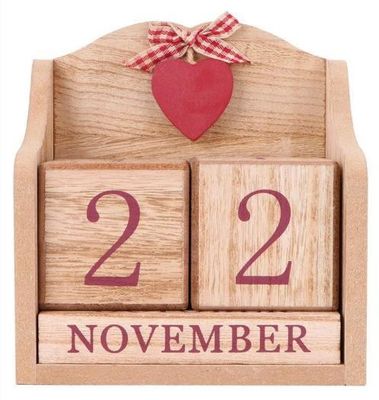 Деревянный календарь прихода настольная игрушка с рустическим домом и эстетикой европейского стиля