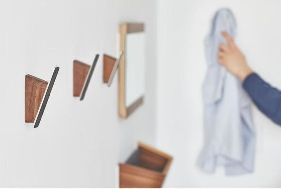 Современный декоративный акация деревянный почтовый организатор вешалка Поставка для хранения Деревянный ключик