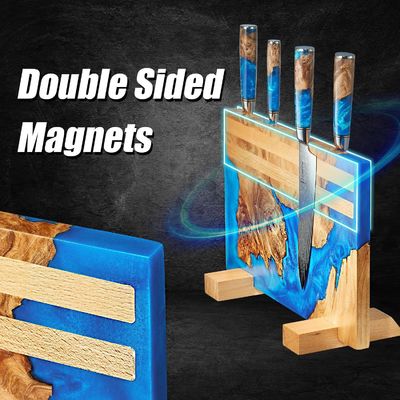 Квадратный экологически чистый бамбуковый магнитный нож для организации кухни