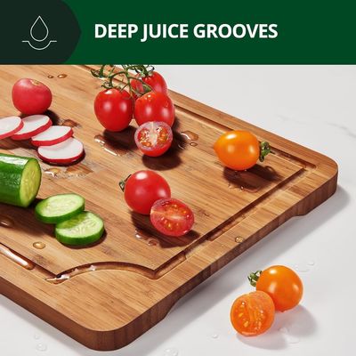 Сверхбольшие 3 шт режущие доски для дерева для кухни приготовление блюд квадрат 16 x 1,8 x 12 дюймов