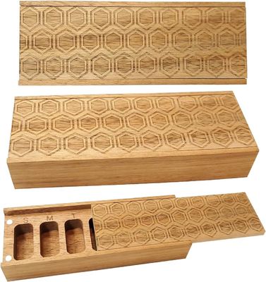 Акациевое дерево 7 дней еженедельные таблетки коробка таблетки организатор для витаминов ежедневные добавки таблетки контейнер