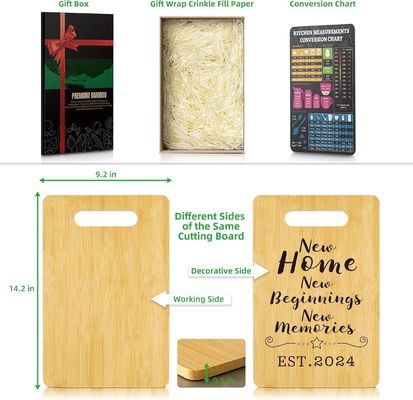 Персонализированная бамбуковая режущая доска с рукояткой и устойчивой функцией сохранения масла