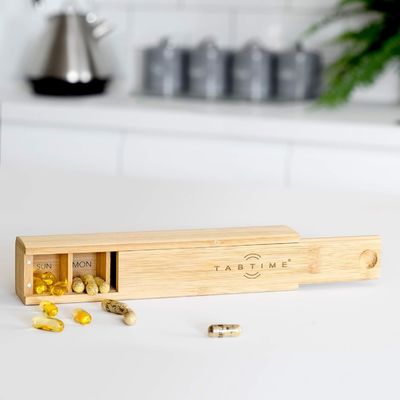 OEM/ODM Приемлемое пользовательское деревянное 7-дневное устройство для таблеток для витаминов и добавок
