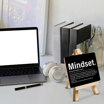 Лакированные домашние украшения.Подарки Вдохновляющий мотивационный деревянный знак для офисного стола