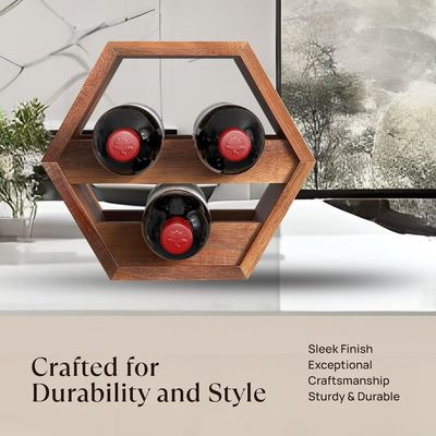 3 бутылки Акациевый вино Бутылочный держатель Стильное хранение вина в домашних условиях Принимается заказ на заказ