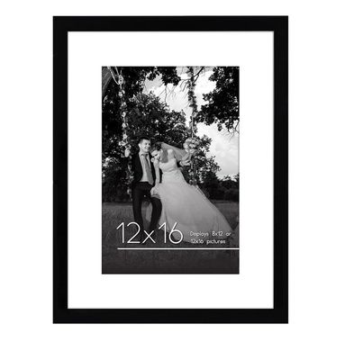 Деревянный пользовательский логотип Размер 12X16 8X12 Каркас с матом и стеклом, устойчивым к трещинам