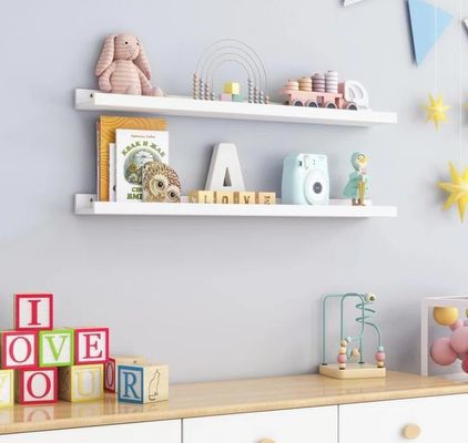 Мебель для гостиной 2 шт. Плавучие полки из твердого дерева для минималистического настенного дисплея