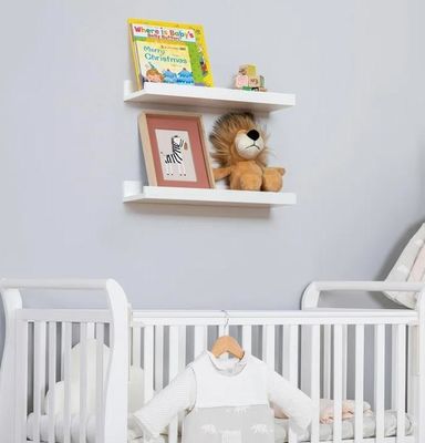 Мебель для гостиной 2 шт. Плавучие полки из твердого дерева для минималистического настенного дисплея