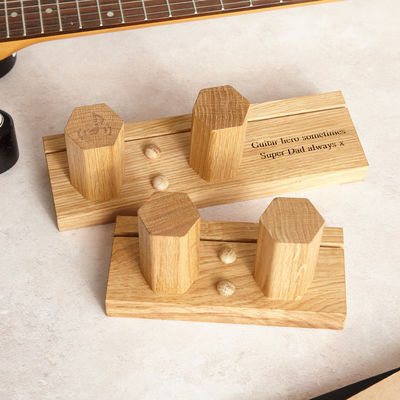 Деревянный стендовый гитарный стенд, персонализированный для вашего места выступления