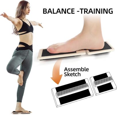 ArtDecor Wood Wobble Non-Slip Board Одноногие упражнения для тренировки колен и лодыжек
