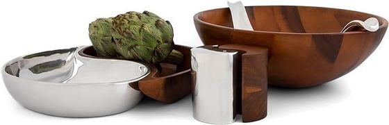 13-дюймовый сборник с сыром из дерева акации и металлического сплава идеально подходит для домашнего развлечения