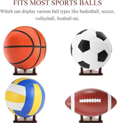 Массивный деревянный логотип на заказ Дисплей мяча Стоянка для футбола Баскетбол Футбол Волейбол