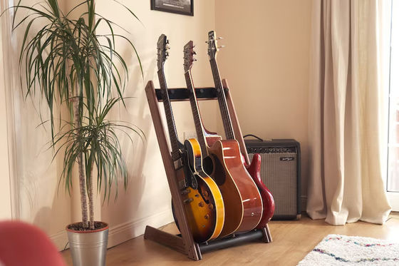 Настраиваемый 3 Way Guitar Display Rack и держатель для сжигания или по Вашему запросу