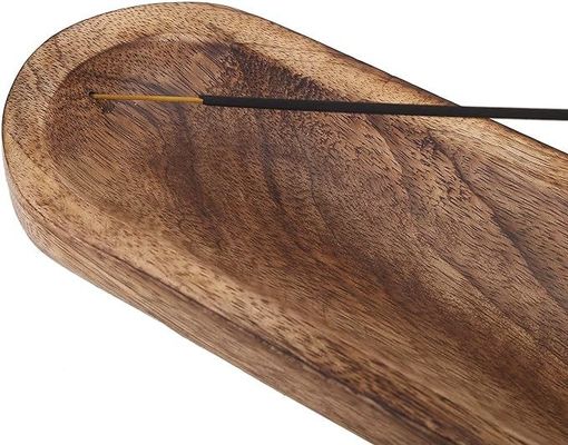 Подарочный ремесло деревянный коричневый фимиам сжигатель Stick держатель поднос для декорации парфюмерии комнаты