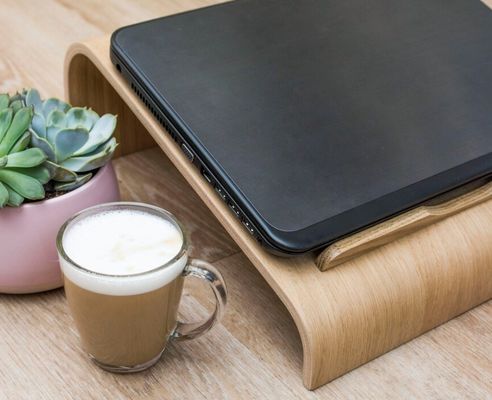 Функциональный деревянный ноутбук для ноутбуков Экономия места Охлаждение Вентиляция Компьютерный подъемник