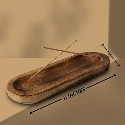 Подарочный ремесло деревянный коричневый фимиам сжигатель Stick держатель поднос для декорации парфюмерии комнаты