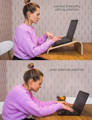 Функциональный деревянный ноутбук для ноутбуков Экономия места Охлаждение Вентиляция Компьютерный подъемник