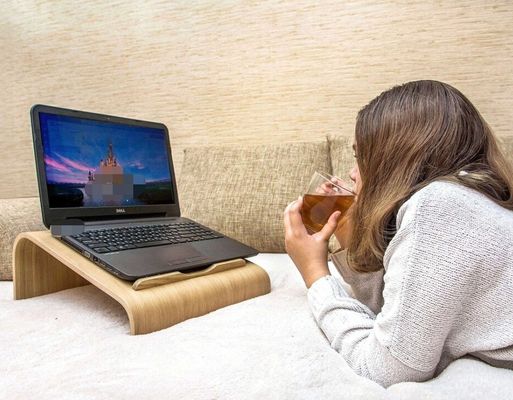 Функциональный деревянный ноутбук для ноутбуков Экономия места Охлаждение Вентиляция Компьютерный подъемник