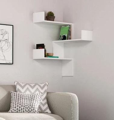 Регулируемая деревянная стеновая полка для пользовательского логотипа Размер декоративная современная домашняя мебель