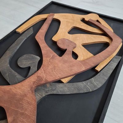 Офисный декор модернизация деревянная стена подвесная подарок для новогодней свадьбы человеческое дерево вертикальное стеновое искусство