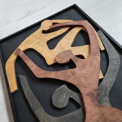 Офисный декор модернизация деревянная стена подвесная подарок для новогодней свадьбы человеческое дерево вертикальное стеновое искусство