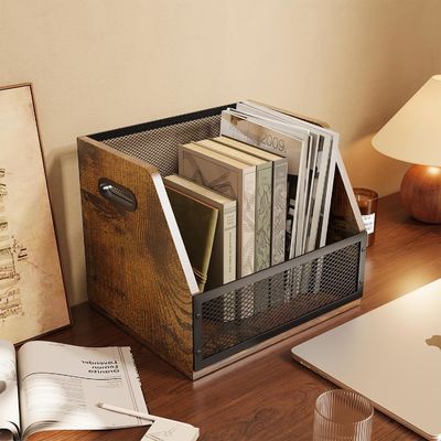 Ретро-коричневый виниловый диск для хранения для прочных пластиковых пластинок и функционального дизайна