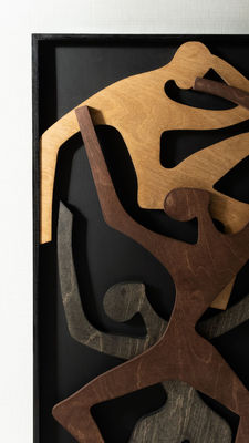 Офисный декор модернизация деревянная стена подвесная подарок для новогодней свадьбы человеческое дерево вертикальное стеновое искусство