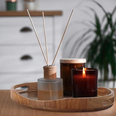 На заказ размер 17"x13" Деревянный круглый декоративный поднос для гостиной печать лазерная гравировка