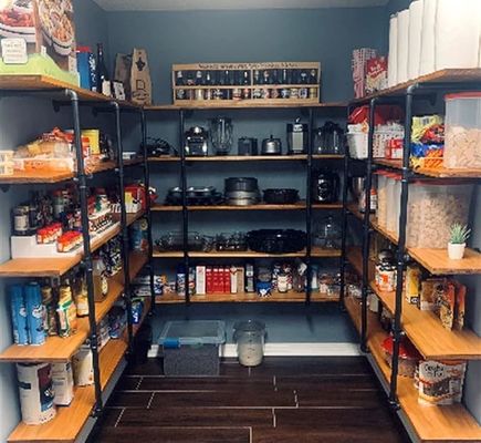 Деревянный промышленный стенный монтаж железный трубный пол для DIY открытый офис комната кухня книжная полка