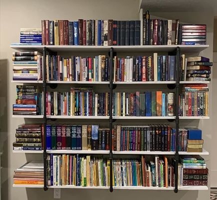 Деревянный промышленный стенный монтаж железный трубный пол для DIY открытый офис комната кухня книжная полка