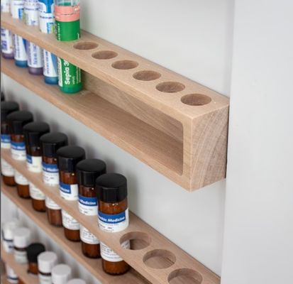 Конструкция логотипа на заказ, настенный твердый березовый шкаф с многофункциональным дизайном