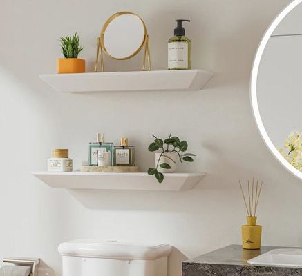 Y Mail Packing Modern Custom Logo Set Of 2 Wall Mounted Floating Shelves For Wall Decor (Современный индивидуальный логотип набор из 2 настенных плавучих полок для декора стены)