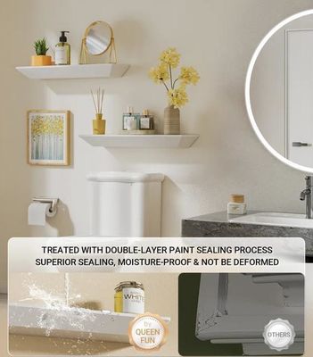 Y Mail Packing Modern Custom Logo Set Of 2 Wall Mounted Floating Shelves For Wall Decor (Современный индивидуальный логотип набор из 2 настенных плавучих полок для декора стены)