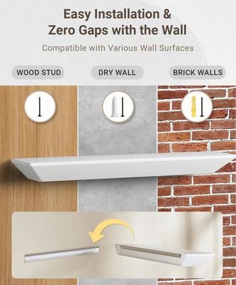 Y Mail Packing Modern Custom Logo Set Of 2 Wall Mounted Floating Shelves For Wall Decor (Современный индивидуальный логотип набор из 2 настенных плавучих полок для декора стены)