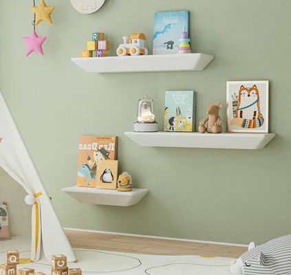 Y Mail Packing Modern Custom Logo Set Of 2 Wall Mounted Floating Shelves For Wall Decor (Современный индивидуальный логотип набор из 2 настенных плавучих полок для декора стены)