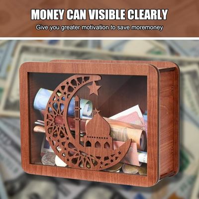 OEM/ODM Приемлемое деревянное денежное сбережение Сберегатель денег с натуральным цветом и стандартами